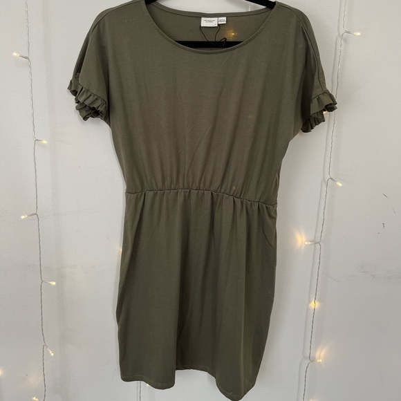 Spring short sleeve cotton dress - Picture 2 of 2